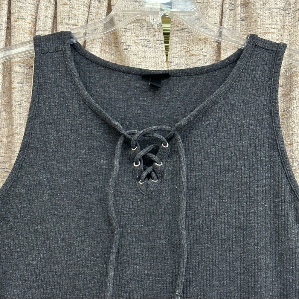 Torrid Ribbed Lace Up Tank - 2X - Picture 2 of 6